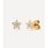 Brinco stud stars branco de ouro com diamante_2